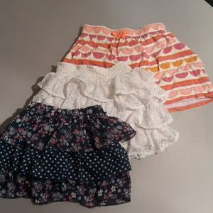 Lot of 3 girls skirts